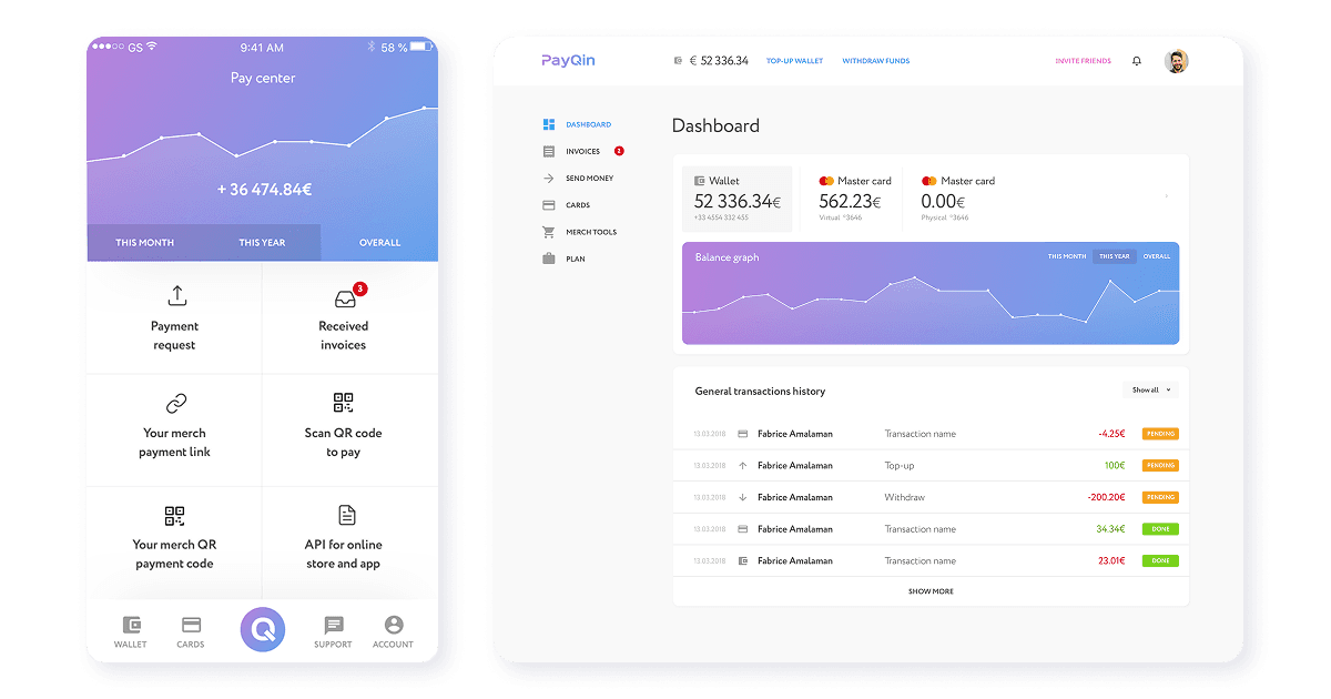 FinTech Service for Digital Payments and E-Wallet
